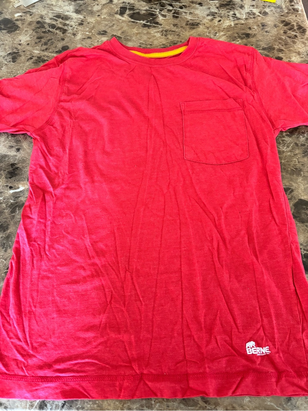 Berne Red Short Sleeve Pocket Tee